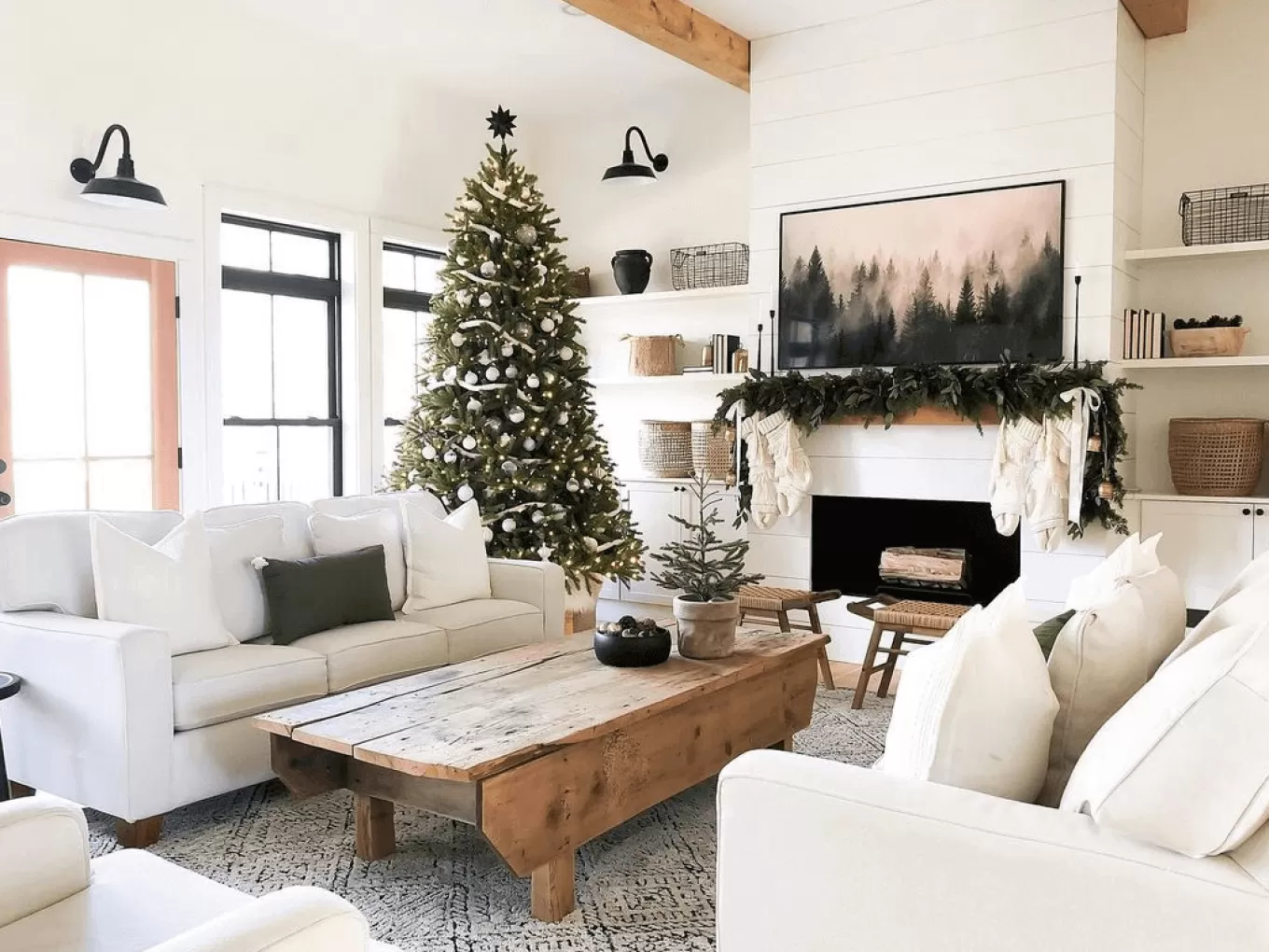 King Of Christmas 12' King Fraser Fir Artificial Christmas Tree With 2300 Warm White & Multi-Color LED Lights- Realistic | Pre-Lit