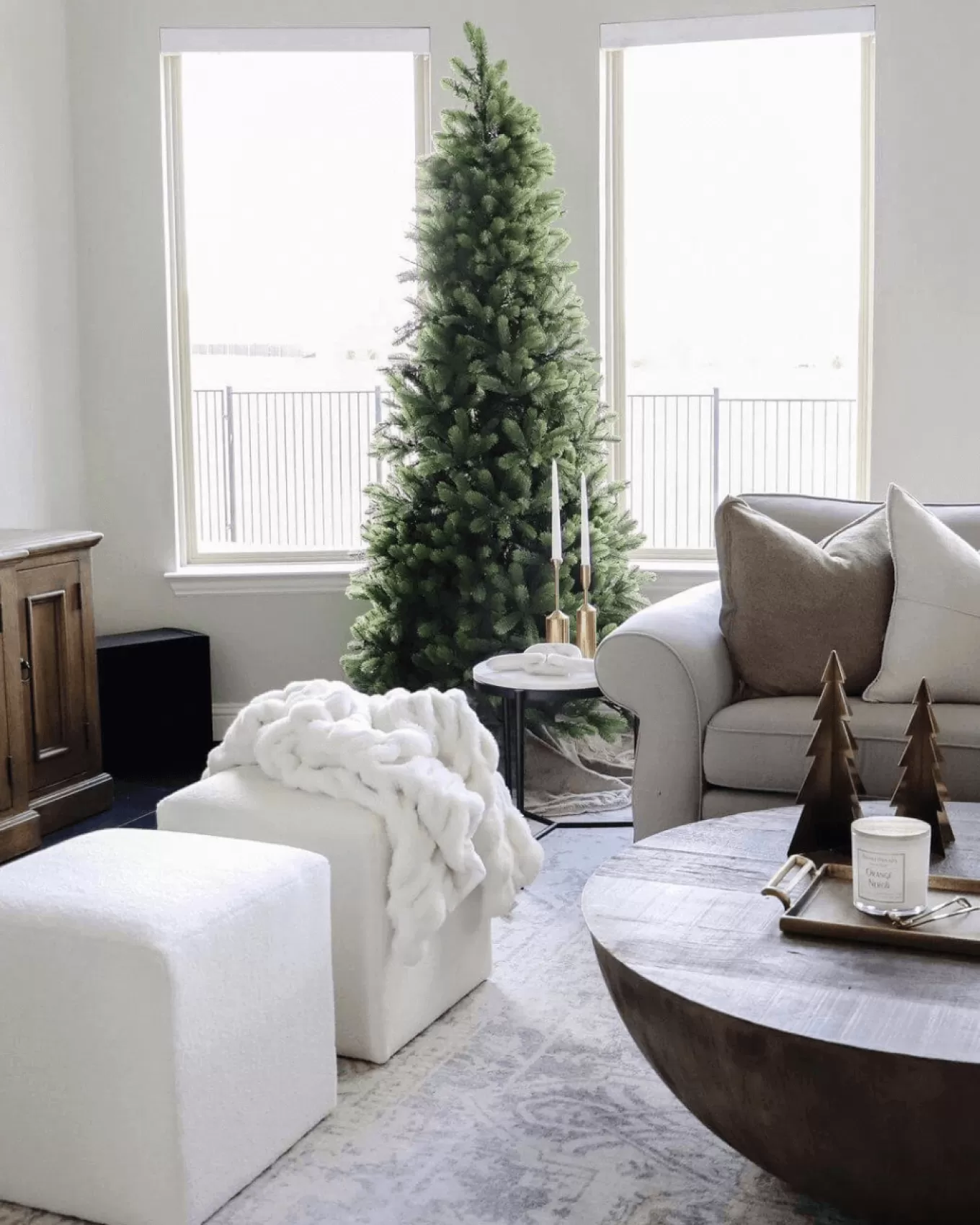 King Of Christmas 12' Royal Fir Slim Artificial Christmas Tree With 1500 Warm White & Multi-Color LED Lights- Realistic | Slim