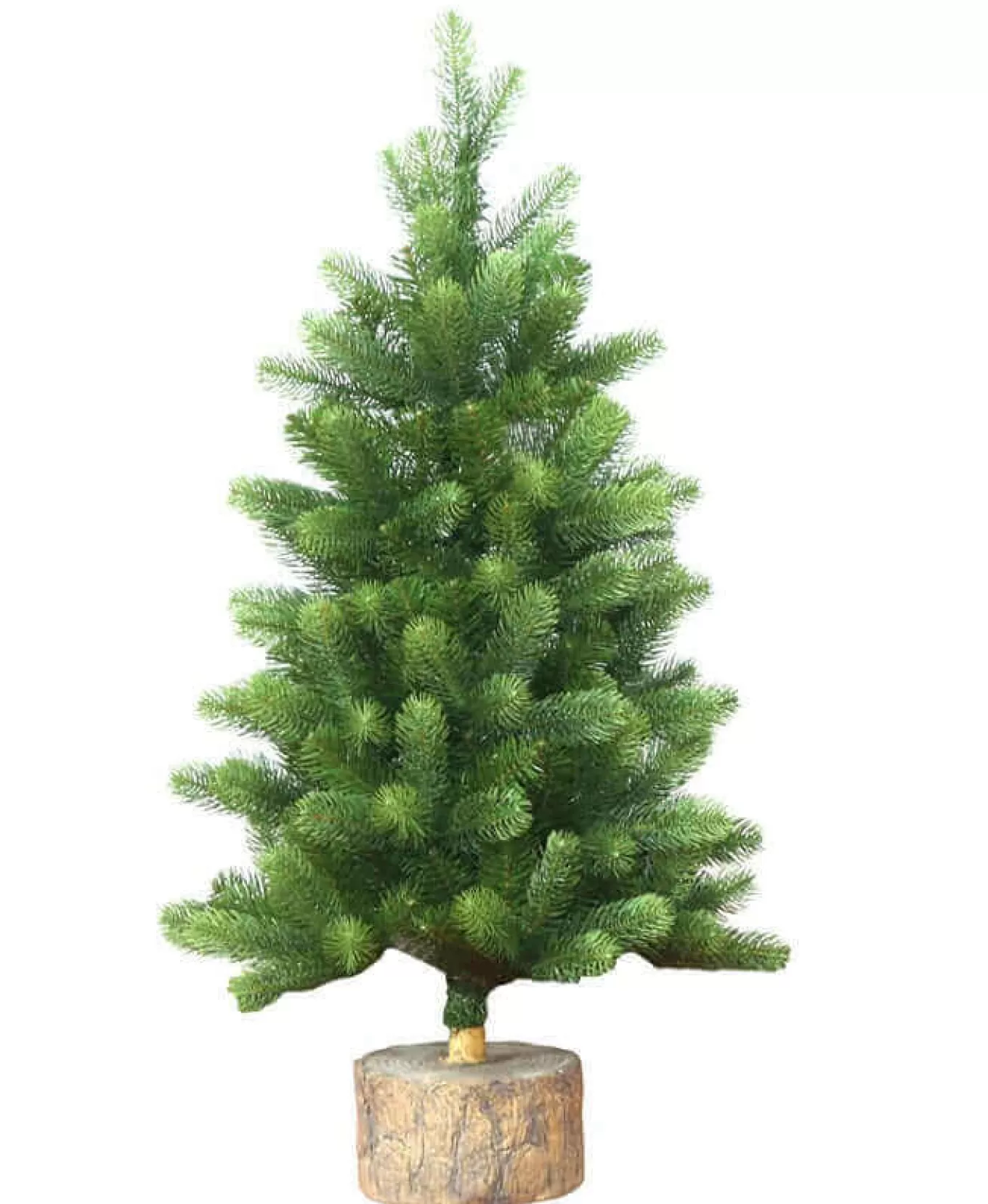 King Of Christmas 3' Royal Fir Tabletop Tree With 100 Warm White LED Lights- 3 Foot | Tabletop