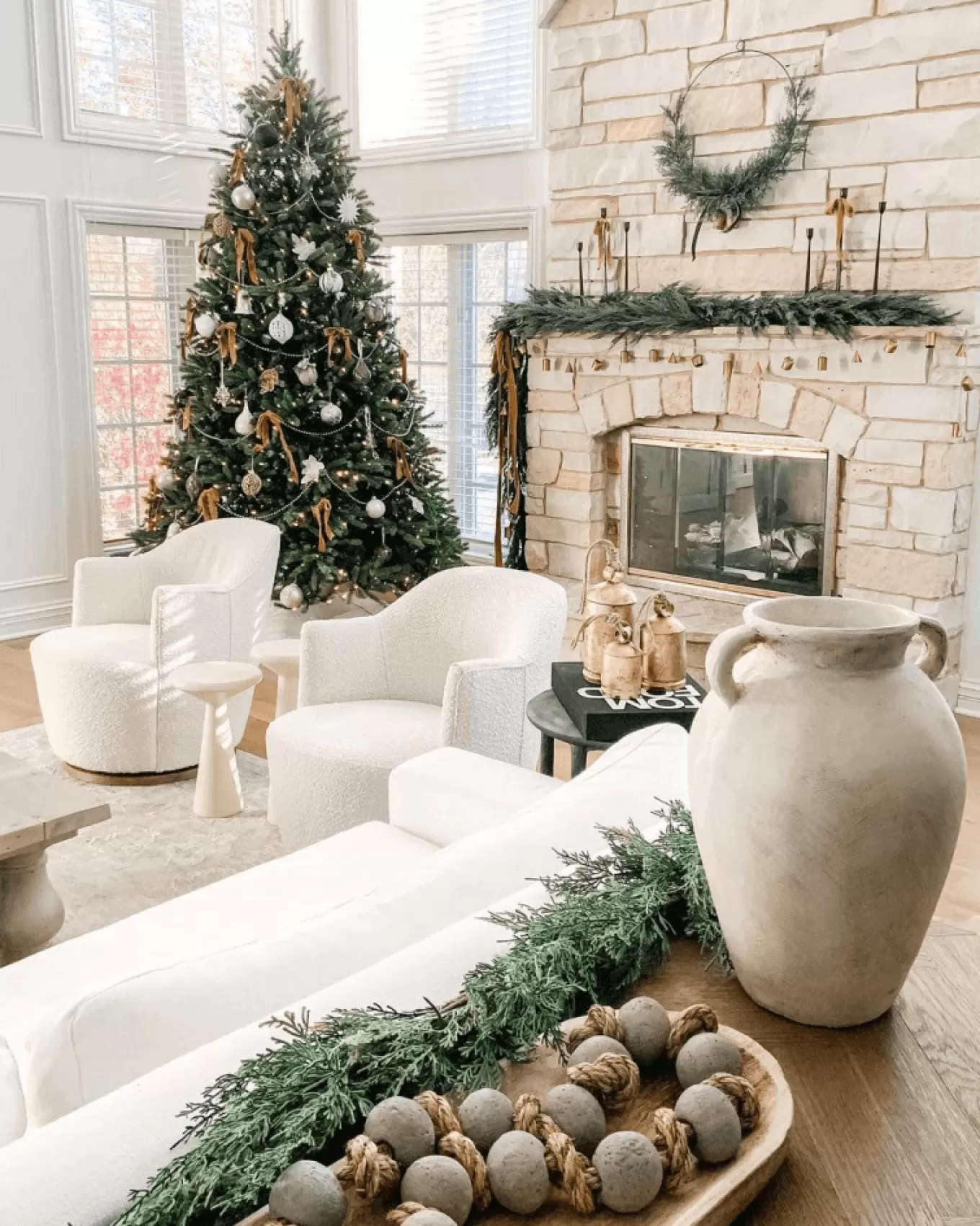 King Of Christmas 7.5' King Fraser Fir Artificial Christmas Tree With 1000 Warm White & Multi-Color LED Lights- Full | Pre-Lit
