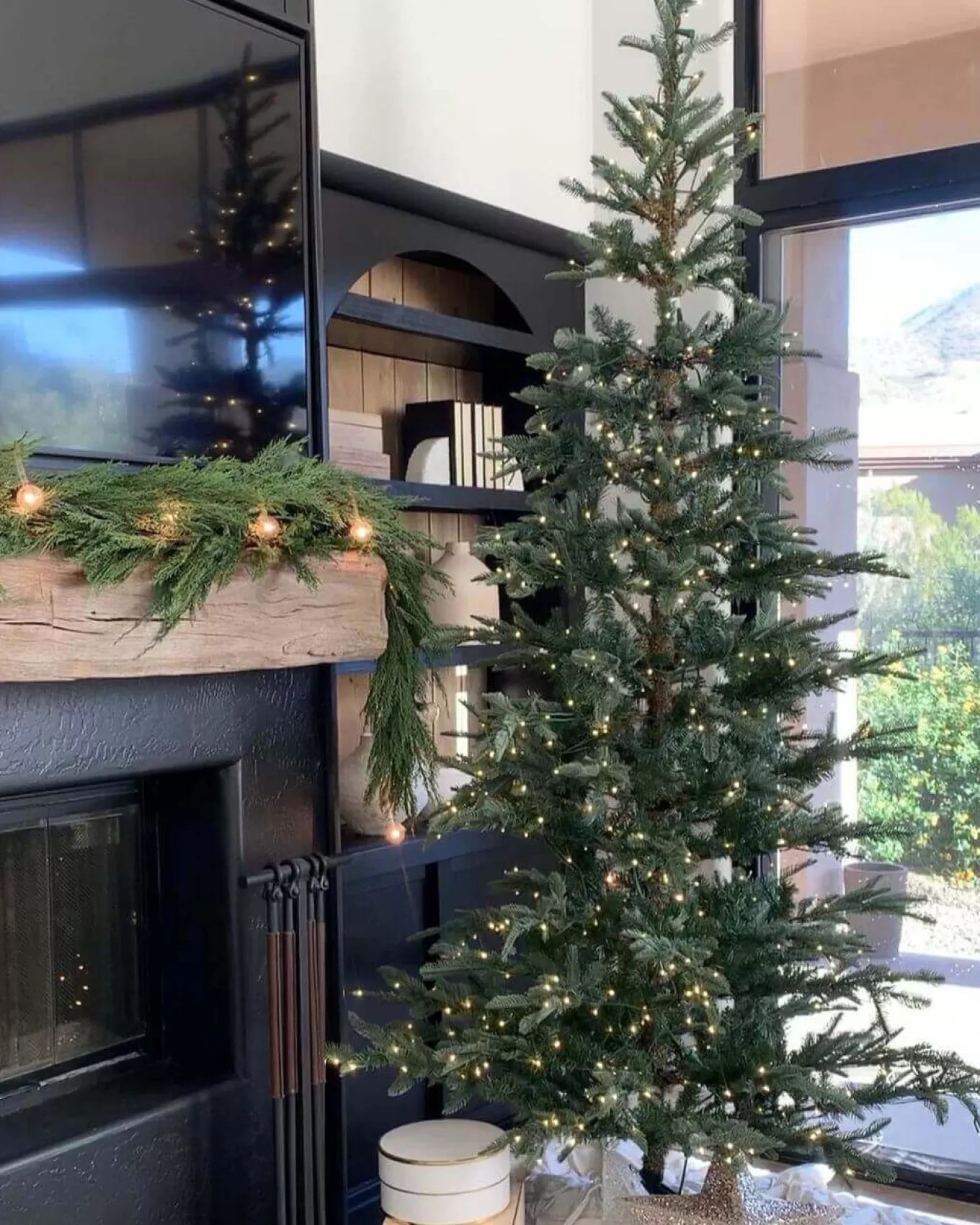 King Of Christmas 7' King Noble Fir Artificial Christmas Tree With 500 Warm White LED Lights- Realistic | Pre-Lit