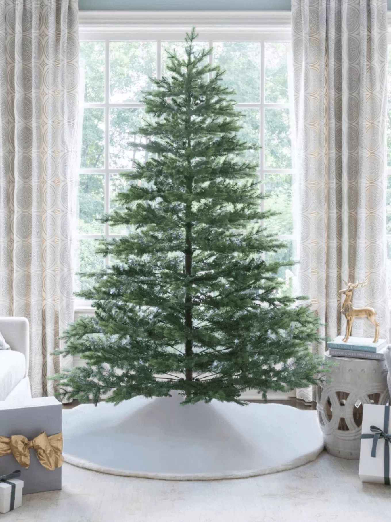 King Of Christmas 9' Rushmore Fir Artificial Christmas Tree Unlit- Realistic | Unlit