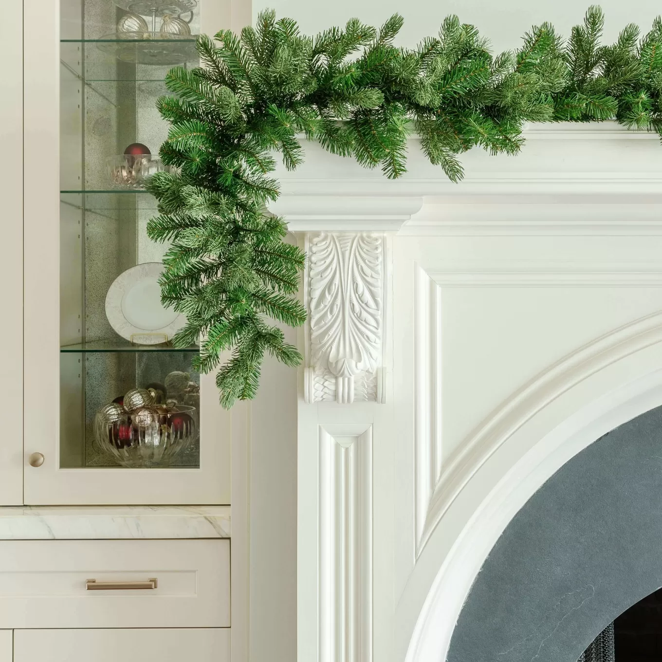 King Of Christmas 9' X 12" Cypress Spruce Garland Unlit- Garlands | Green
