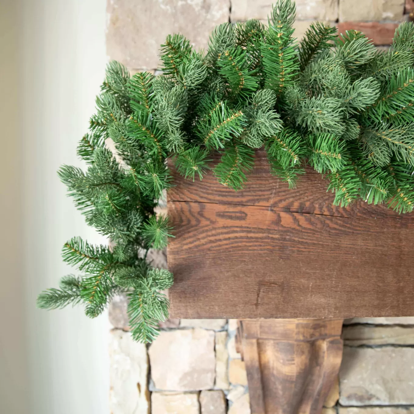 King Of Christmas 9' X 12" Cypress Spruce Garland Unlit- Garlands | Green