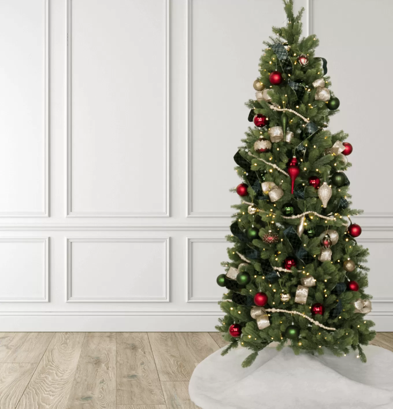 King Of Christmas Red And Green Shatterproof Ornaments (48 Pack)- Ornaments